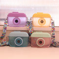 Customizable Mini Plastic Drink Cup Strap School Creative Camera Shape Kid Water Bottle Private Label Quality Gift Custom Logo