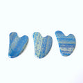 HY Hot sale healing stones lapis luzil facial gua sha board heart shape tool for anti aging