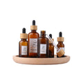 Factory 20ml 30ml 50ml 100ml Amber Glass Dropper Bottle Bamboo Lid Serum Eye Essential Oil Glass Bottle With Dropper