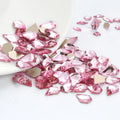 100 Pcs Per Bag pink Super Flash Nail Drill Flat Bottom Diamond Rhinestones Crystal Decorated Kits for Jewelry