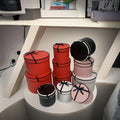 AM-GPA45 Ammy Wholesale 5pcs Set Large Black Border Empty Box 5-in-1 Large Fresh Flower Gift Box Art Paper