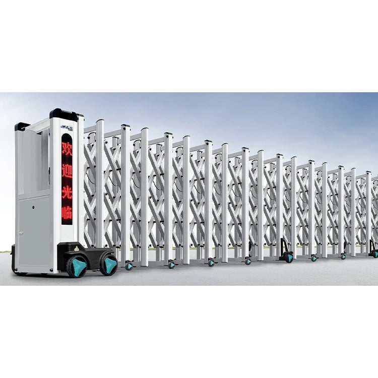 Customized 6 Feet Electric Retractable Sliding Gate Barrier for Road Safety