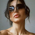 241 Luxury Custom Logo Shades Metal Sunglasses Custom Vintage Retro Sport Sunglasses with Diamonds