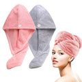 Microfiber Hair Towel Wrap for Women Bathroom Essential Accessories Quick Dry Hair Turban for Drying Curly Long Thick Hair