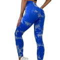 Yiwu Yoga Wear Manufacturer Yoga Gym Wear Women Yoga Leggings Sportswear Girls Fitness Pants Tie Dye Scrunch Legging