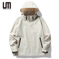 Clearance Sales Autumn Men Women Casual Waterproof Windproof Stand Collar Hooded Long Sleeve Outdoor Jacket