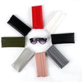 New Fashion Eyewear Bag Black Glasses Pouch Custom Private logo Pu Leather Soft Sunglasses case