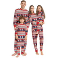 New Plaid Alphabet Cartoon Parent-Child Printed Homewear Christmas Women Pajamas Sets