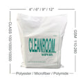 Cleanroom Wipers 110gsm 150pcs 9inch 100% Polyester Industrial Lint Free 1009Sle Cloth for Ink Clean Printing Machine