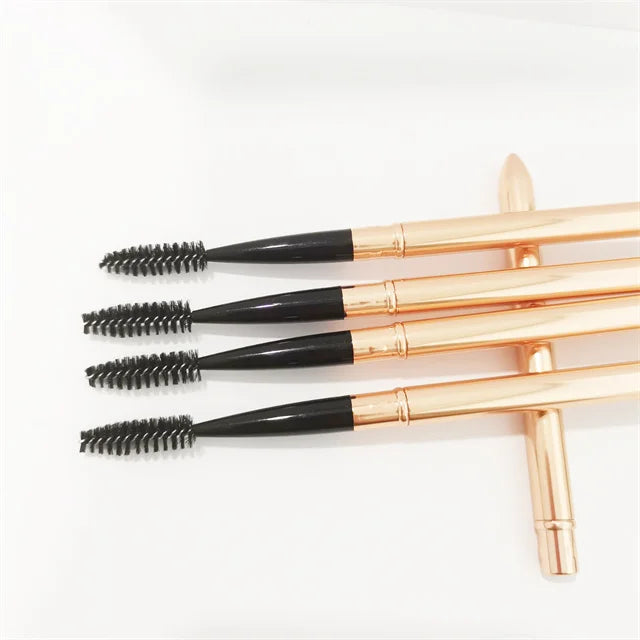 JDK1PC  Hot Selling Rose Gold Mascara Wands Metal Handle Custom Logo Eyelash Brush Wholesale