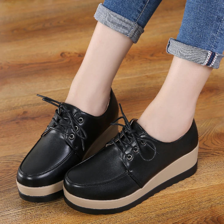 Wholesale Casual Walking Women's Shoes Fashion Trend Platform Shoes Women's Comfortable High-top Wedge Heel Sports Women's Shoes