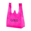 Wholesale Eco Friendly Non Woven T-shirt Bag Custom Logo Reusable Supermarket Vest Shopping Bag Grocery Tote