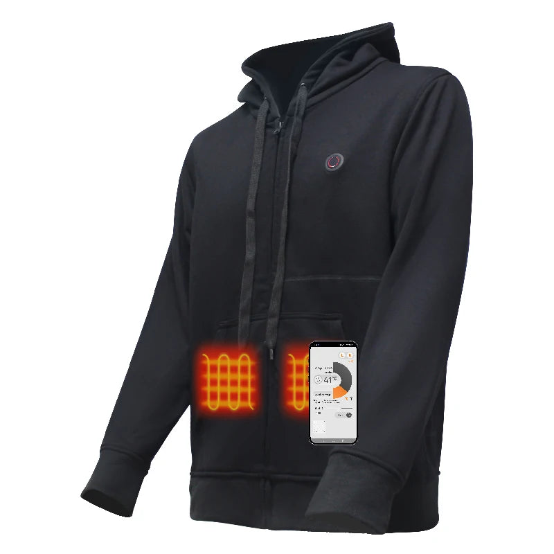Massage Body Warmer Hoodies Hi Vis Winter Reactive Thermal Puffer Motorcycle Pad Reflect Jacket With Heating