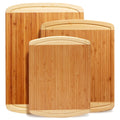 Kitchen Customizable Wood Bamboo Cutting Board Set With Juicy Groove for Kitchen Chopping Board