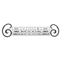Components element Ornamental Wrought Iron Scroll for stairs