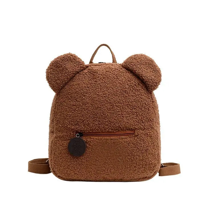 Custom Cute Plush Teddy Bear Backpack Toddler Cartoon Book Kids Children Schoolbag Mini Plush Backpack