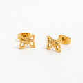 Joolim Jewelry 18K Gold Plated Mini Butterfly Stud Earrings Delicate Stainless Steel Jewelry Wholesale MegaBDM