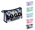 Custom Logo Travel Organizador De Maquillaje PVC Transparent Waterproof Large Capacity Zipper Clear Makeup Bag 3 Pcs Storage Cos