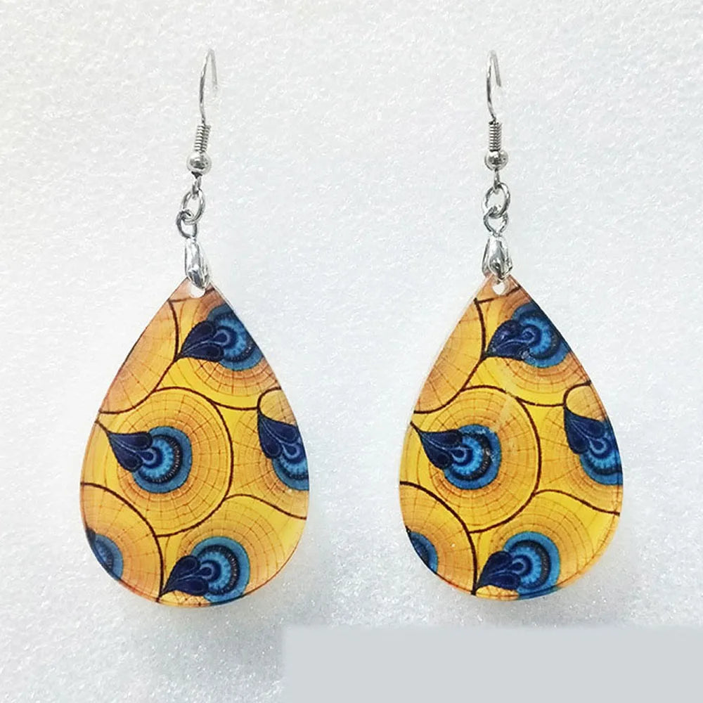 Decor Custom  Earrings Sublimation Acrylic Tear Drop Earrings Blanks for Mom/Girl/Christmas Gifts