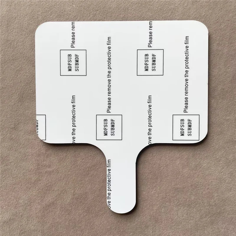 MDFSUB Customized DIY Printable Graduation Photo Plaque Paddle Fans Sublimation Blanks MDF Paddles Fans with Protective Film