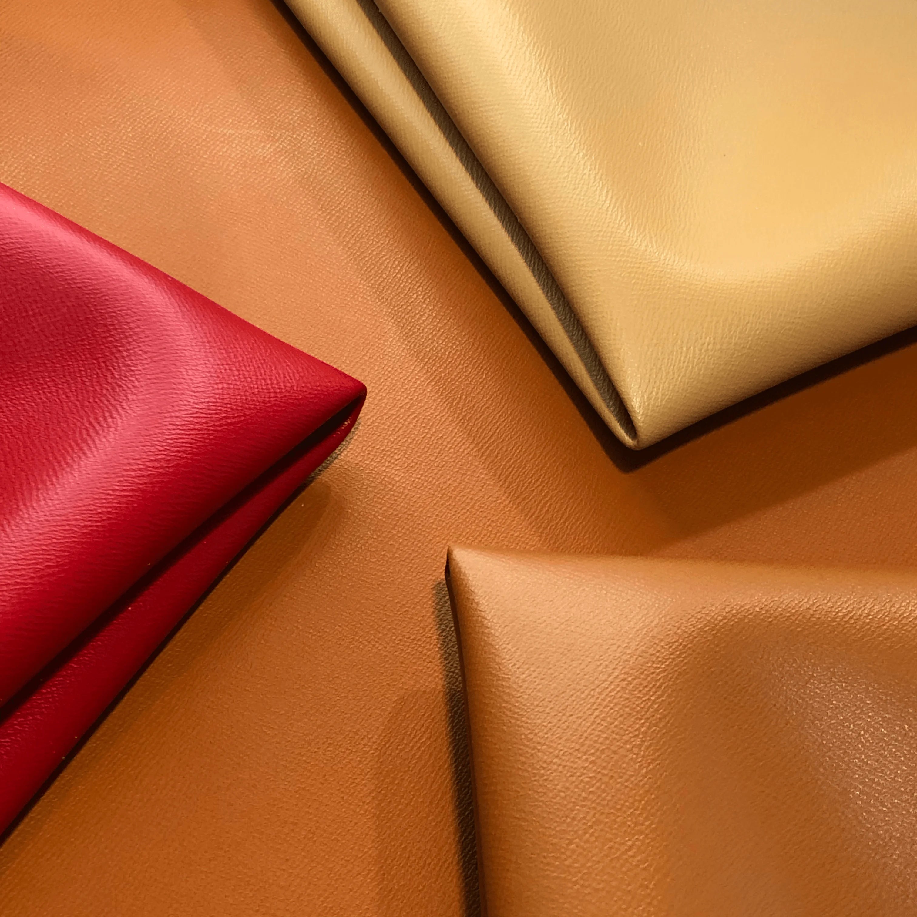 Free Sample 0.8mm Synthetic Leather Grain Microfiber Leather Rolls for Sofa Shoes Car Seat Bag