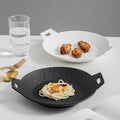 Matte Ceramic Show Plate Cold Dishes Dinner Dessert Steak Sushi Fruit Salad Pasta Serving Tray Party Restaurant Dinnerware Set