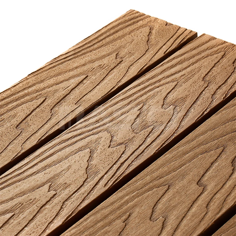 WPC Decking Tiles Outdoor Wood Grain Garden Composite Floor Tile