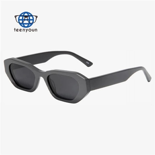 Teenyoun Retro Small Square Men and Women Glasses Branded Polarized Sunglasses China Acetate Sunglasses Wholesale