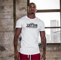 Mens T-shirts Printed Muscle Stringer Shirt Bodybuilding Jogger Workout Fitness Running T Shirts Cotton O-Neck Shirt for Men