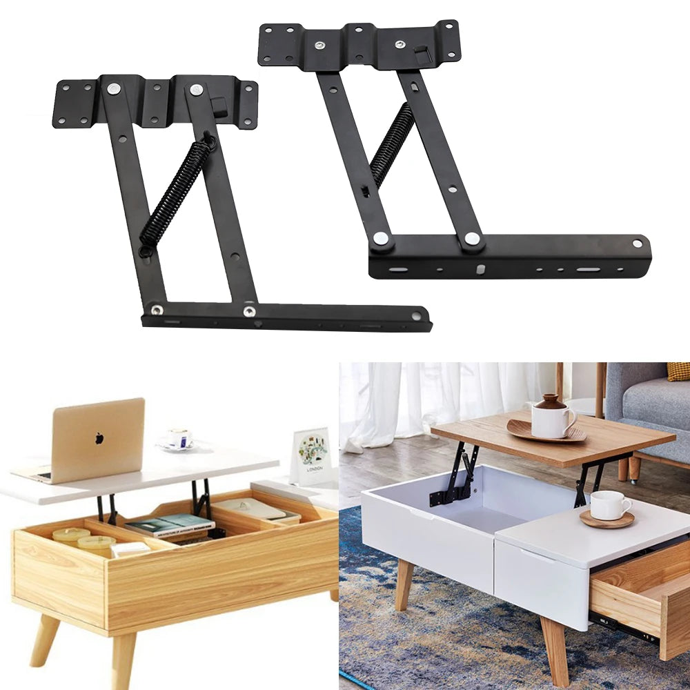 Coffee Table Mechanism  Multi-functional Lift-drop-rack Coffee Table Lift up Lifting  Multifunction Metal Folding Hinge