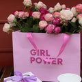 Custom Printed logo Eco-friendly Fashion Shopping Clothing Gift Pink Paper Bag