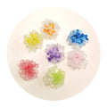 100pcs Simulation Resin Mini Flower Flatbacks Cabochon for DIY DIY Scrapbooking Jewelry Hairpin Craft Decor