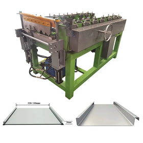 Portable Metal Tile Forming Machine with Motor Customized Standing Seam Roof Sheet for Sale Factories 1.5KW 0.5-0.8mm Thickness