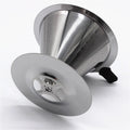 Manual Reusable Stainless Steel Pour Over Dripper Paperless Design with Mesh Filter Coffee Tea-Eco-Friendly Pour Coffee Maker