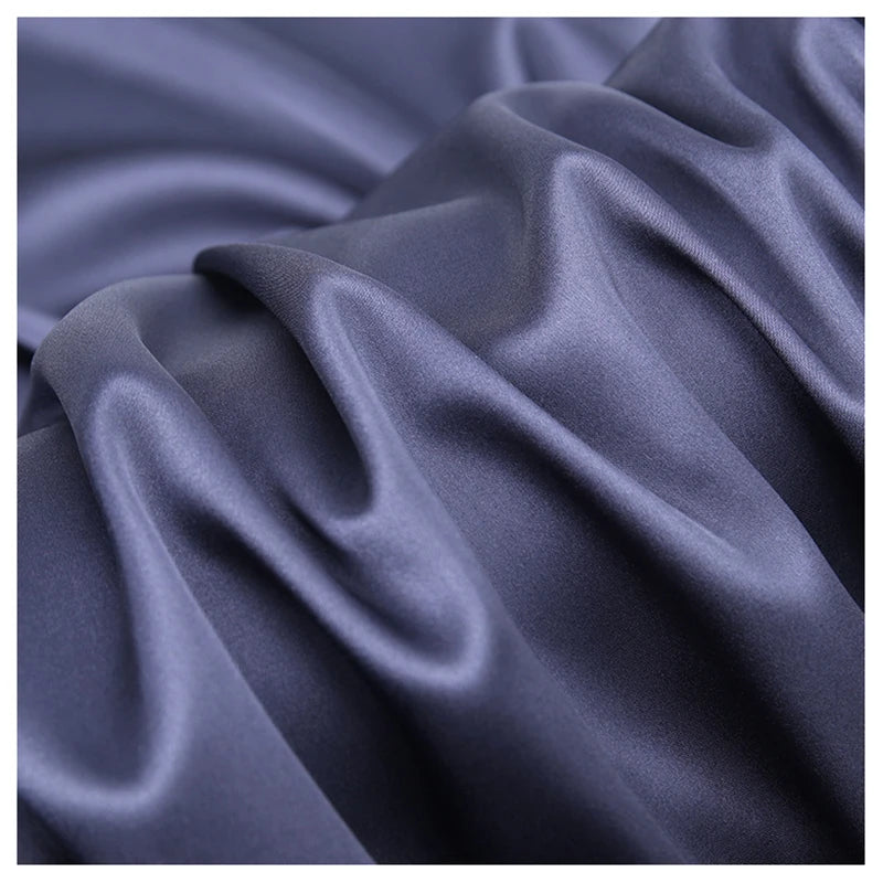 YX30 Wholesale 105gsm Soft 92% Polyester 8% Elastane Stretch Charmeuse English American Satin Fabric Rolls Textile