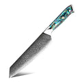Professional 8 Inch Japanese 67 Layers Damascus Steel 10cr15 Core Kitchen Chef Knife Kiritsuke Knife with Abalone Shell Handle