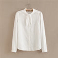 Cotton Shirt White Blouse 2024 Spring Autumn Blouses Shirts Women Long Sleeve Casual Tops Solid Pocket Blusas