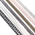 5pcs 4*3mm Length 70CM 6 Colors Plated With Lobster Clasp Necklace Connector for Charms Cameo Cabochon Base and Tray