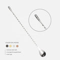 CAMPARI Long Handle Cocktail Mixing Spoon 18/8 Stainless Steel Bar Tool
