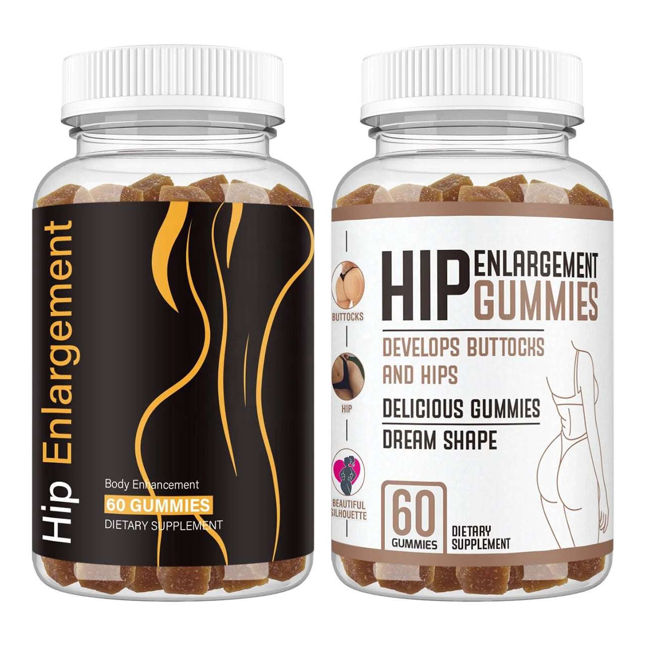 OEM Herbal Supplement Butt Enhancement Gummies Hip Lifting Booty Shape Vitamin Dietary Gummies for Breast Enlargement