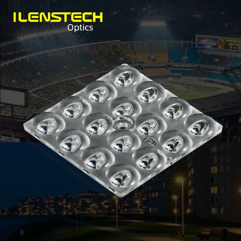 ILENSTECH 16 in 1 Led Optical Lens 50mm 3535 Module Lens TYPE3M Road Lighting Lens