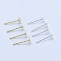 Blank Post Flat Round Earring Studs Pins for Earring Jewelry Findings
