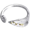 925 Sterling Silver Flower Adjustable Ring for Fashion Women Party Fine Jewelry Minimalist Punk Accessories