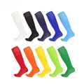 Professional High-Knee Polyamide Soccer Socks Thin Summer Style Solid Color Over-the-Knee Sports Socks for Men and Boys