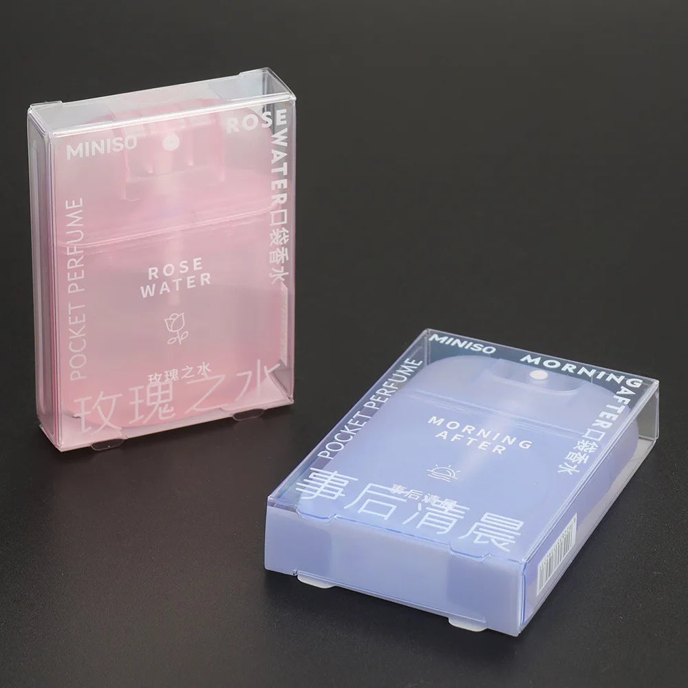 Portable Miniature Eco-friendly Lightweight Perfume Box Custom Plastic Packaging PVC PET PP Materials Transparent Cosmetic