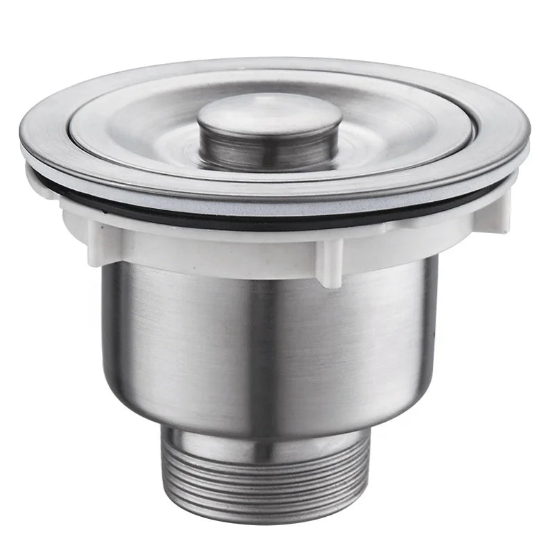 110mm 140mm Stainless Steel Kitchen Sink Drain Strainer Brushed Usage for Basin Washing Sink Drain Pipe Anti-odor Strainer