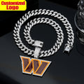 New Design Washington Commanders Custom Alphabet Pendant Necklace for Hip Hop Style Jewelry Football Team Fans