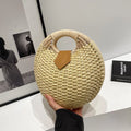 Wholesale New Design Natural Summer Beach Bag Hand Woven Wicker  Basket and Paper Straw Bali Style Handbags