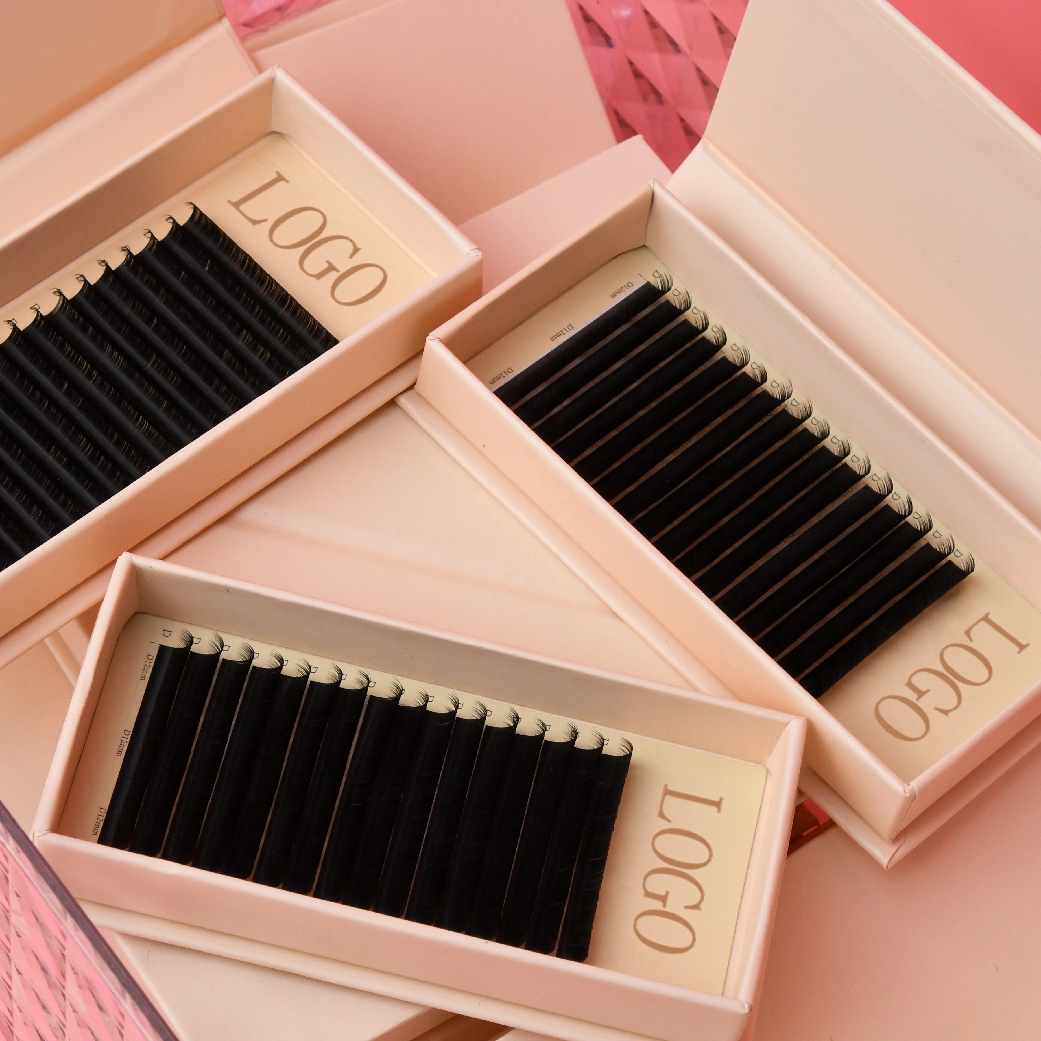Easy Fan Auto Flowering Eyelash Private Label Eyelashes Extension Professional Easy Blooming Lashes Russian Volume