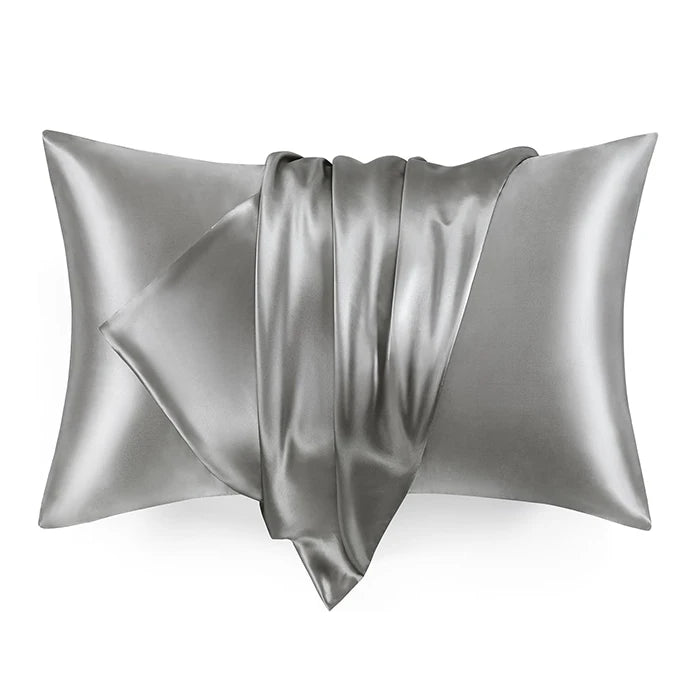 Custom Satin Pillowcase for Hair Skin Queen Silk Pillowcovers Set of 2 with Envelope Closure Standard Satin Silk Pillowcase